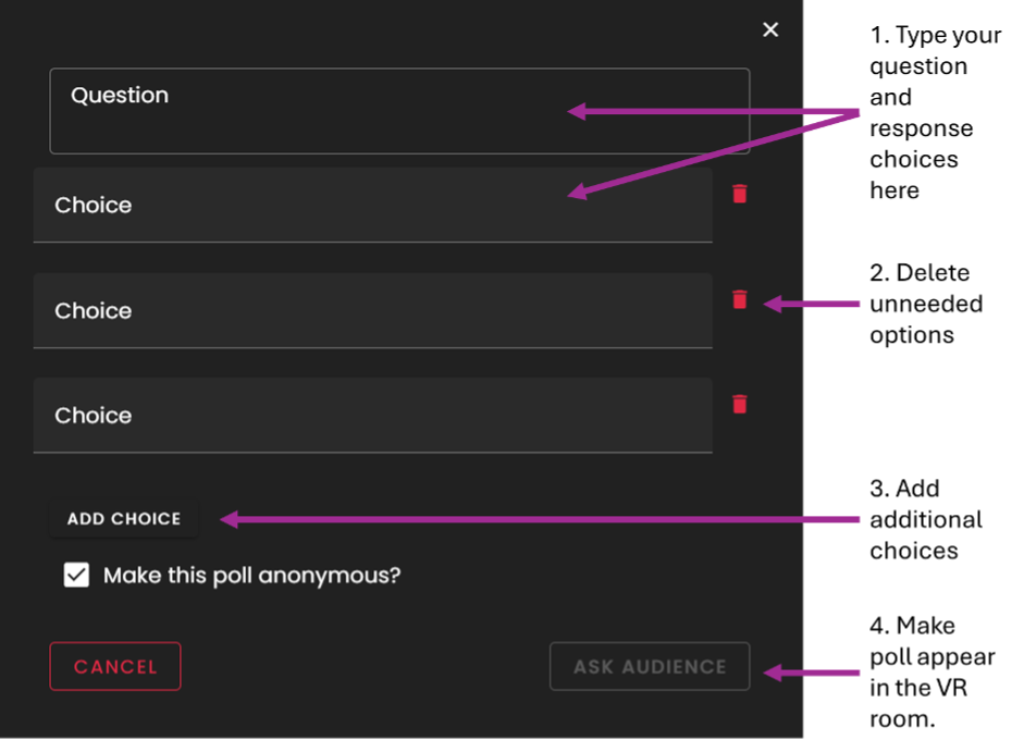 Image showing poll creation